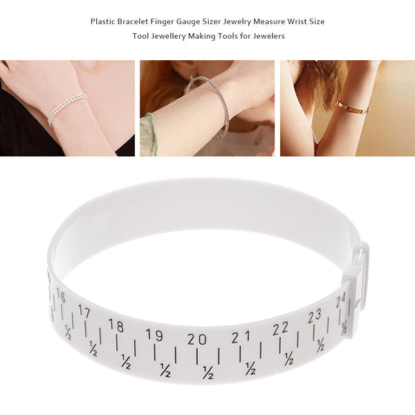 Wrist Bangle Bracelet Sizer Gauge Measures Size 15-25cm Metal Jewelry Tools