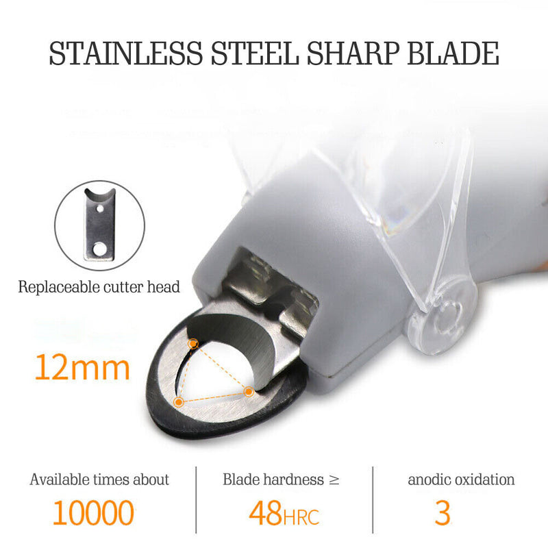 Pet Nail Clipper Nail Toe LED Light Claw Scissor Nail Trimmer Dog Cats