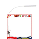 Desk Lamp with Clamp, Dimmable, Flexible Gooseneck Light for Study (White) Newly