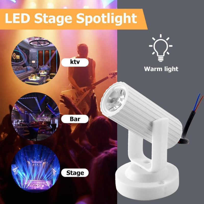 5pcs LED Lamp Disco Bar KTV Club Party Spot Stage Spotlight(Yellow)