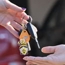 4/5pcs Mosaic Diamond Painting Keychain 5D DIY Rhinestone Key Ring Pendant Kit