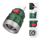 By USB USB Flash light USB Flashlight Ultra Bright Mini Zoomable 3 modes