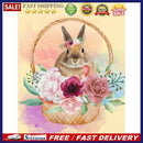 5D Diamond Kit DIY Flower Basket Rabbit Full Round Diamond Mosaic