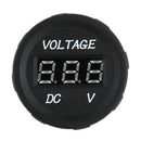 Automobile Motorcycle DC 12V to 24V LED Digital Voltmeter Bule Led