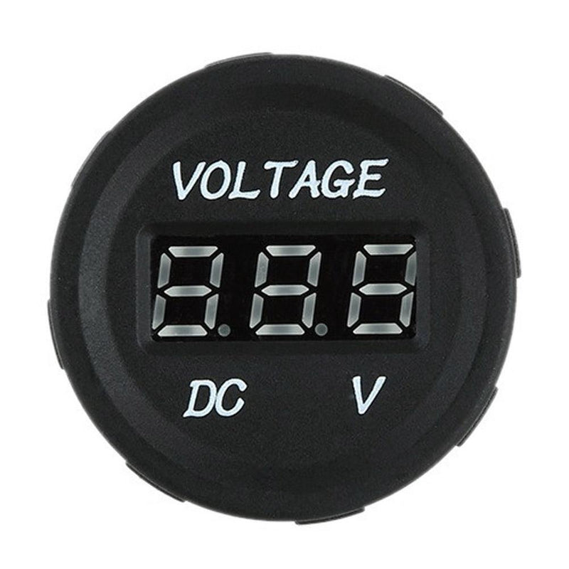 Automobile Motorcycle DC 12V to 24V LED Digital Voltmeter Bule Led