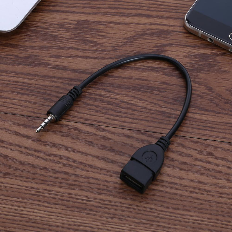 ALLOYSEED AUX Adapter Cable Audio Cable 3.5mm Male Female Female, USB-2.0-K