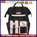 Fashion Women Contrast Color Rucksack Teenage Girl Travel Large Handbag Backpack