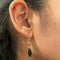 Drop-Shaped Party Jewelry Women Earrings Anime Peripheral Green Gem Earrings