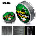 4 Strands Braided PE Fishing Line 100m Multifilament Smooth Lure Fishing Li