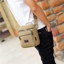 Men Daily Canvas Shoulder Messenger Bag Fashion Travel Zipper Crossbody Bag