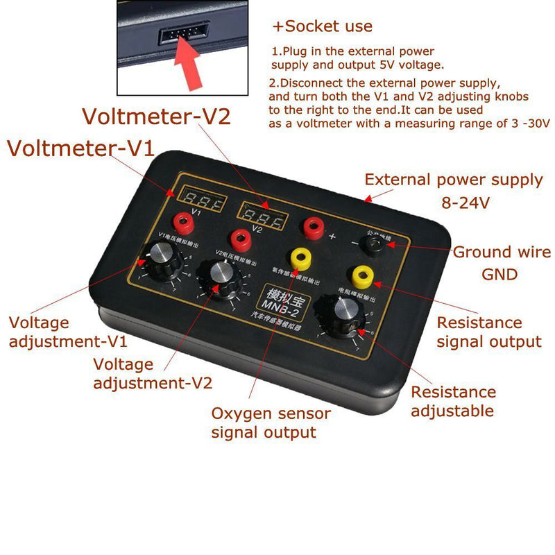 ECU Tester Car Oxygen Oil Pressure Sensor Automotive Sensor Signal Simulator