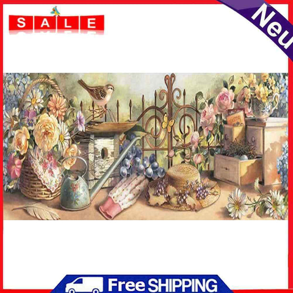 Flower Basketball Oil Paint By Numbers Kits Canvas DIY Wall Art Craft Coloring Draw