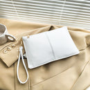 Women Clutch Handbags Envelope Wrist Bags Zipper Long Wallet Solid Color Purse