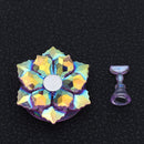 Acrylic Lotus shape Palette Tool Nails Polish Practice Nail Art Display Stand