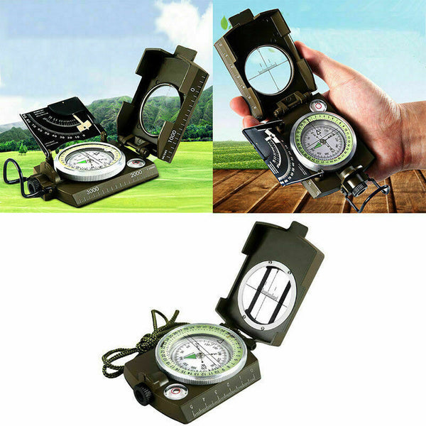 fessional Military Army Metal Sighting CompassClinometer K3D2 N4O8