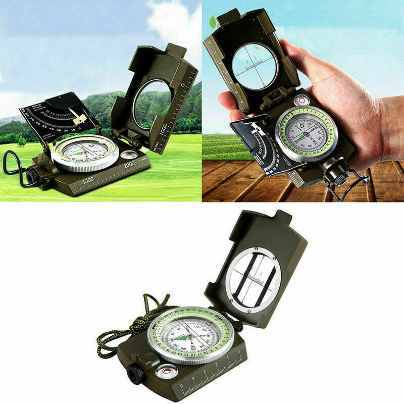 fessional Military Army Metal Sighting CompassClinometer K3D2 N4O8
