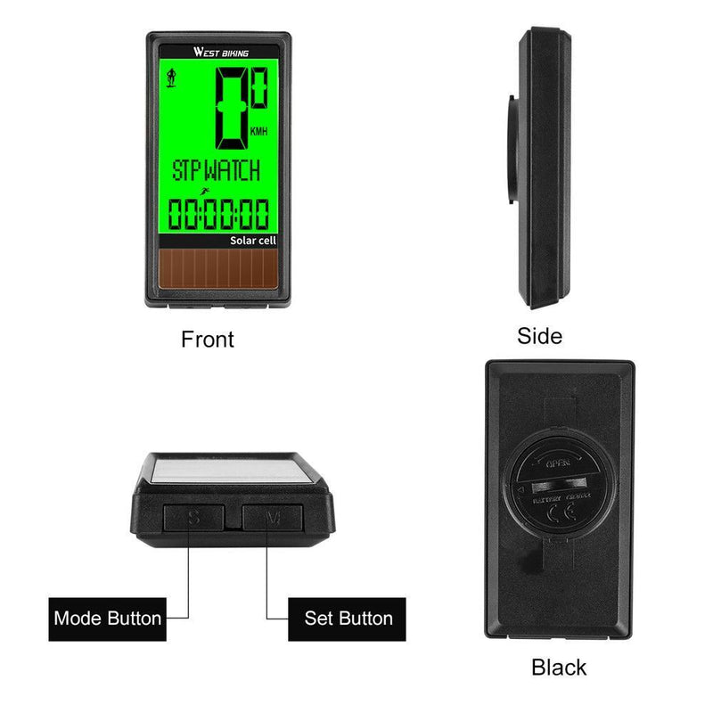 Wireless Stopwatch Cycling Odometer Bike Speedometer Bicycle Computer