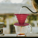 Silicone Pour Over Coffee Dripper Filter Reusable Cone Drip Cup Foldable Ma