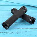 1pair Cycling Skid-Proof Grips Anti-Skid Plastic Bicycle Handlebar (Black) Newly