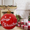 60cm Inflatable Christmas Balloon w/Pump Printed Ornament (Merry Christmas)