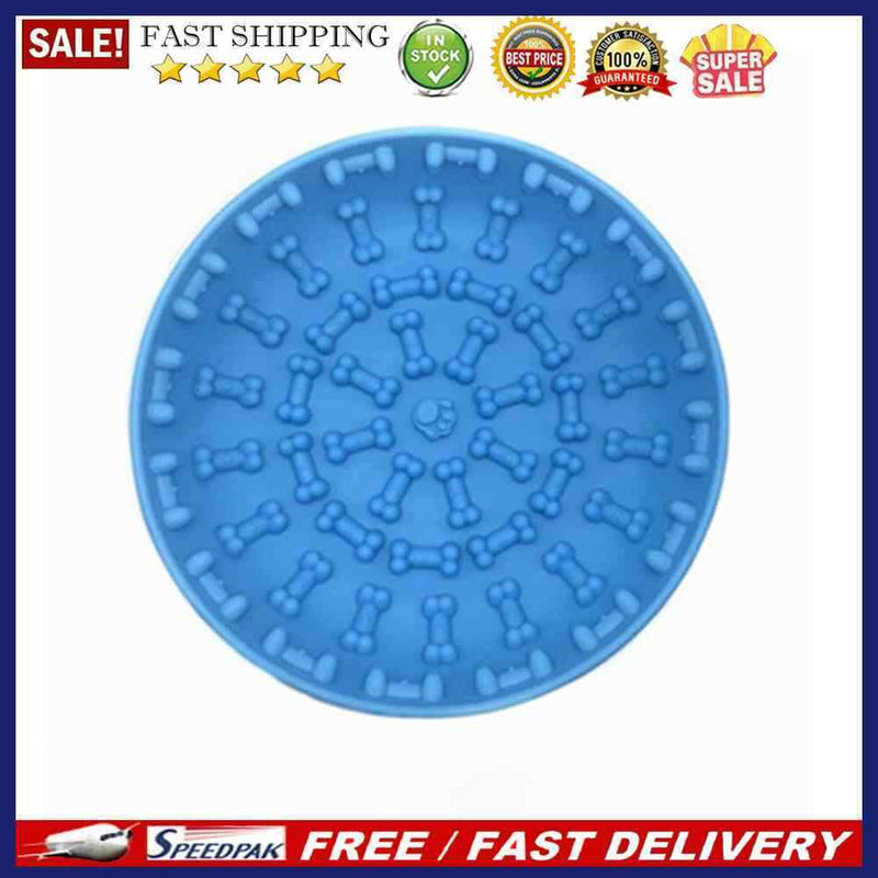 Pet Slow Food Lick Mat with Suction Cup Silicone Anti Choking Feeder Bowl Pla