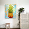 Abstract Pineapple Oil Paint By Numbers Kits DIY Handpainted on Canvas Wall Art