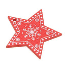 occasionitop décoration sapin de Noël, 5 cm, bois, à accrocher, 10 pièces g