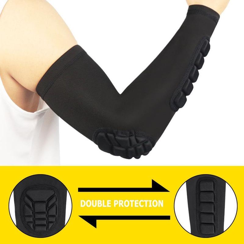 Elbow Support Crashproof Elastic Basketball Sports Arm Sleeve Protector (M)