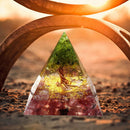 5cm Orgonite Pyramid Heal Chakra Crystal Stone Energy Orgone Accumulator Newly
