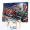Hand Painted Artwork Frameless DIY Snowing Christmas Painting By Numbers Craft