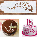 Butterfly Cake Spray Template Stencil Coffee Powder Z3F9 V3O6 Spray Decor G5G9