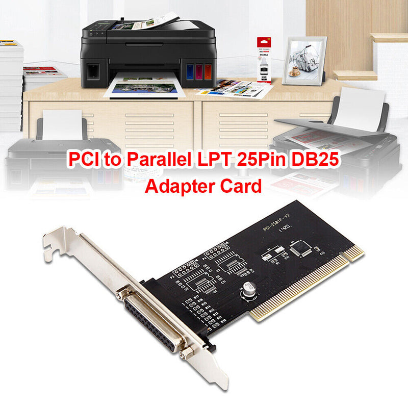 PCI to Parallel LPT 25Pin DB25 Printer Port Controller Adapter Card for Desktop