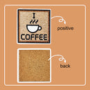 5D DIY Diamond Painting Mat Coaster Ceramics Insulation Cup Pad (Coffee)