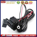 Motorcycle 2.1A USB Charger Power Adapter with Inline Fuse for Phone Tablet