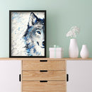 Full Embroidery Set Cross Stitch Needlework Kit 11CT Snow Wolf Animal Art DIY