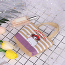 Woman Zipper Canvas Coin Purse Handbag Tote Pocket Money Bag (Polar Bear)