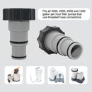 Garden Hose Conversion Adapter - Waterproof 1.25" to 1.5" Hose Connect Accessory