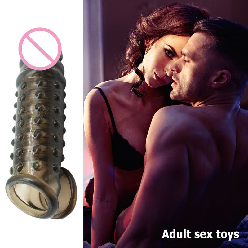Penile Enlargement Extender Cock Rings Delay Ejaculation Dildo Sexual Toys for Men