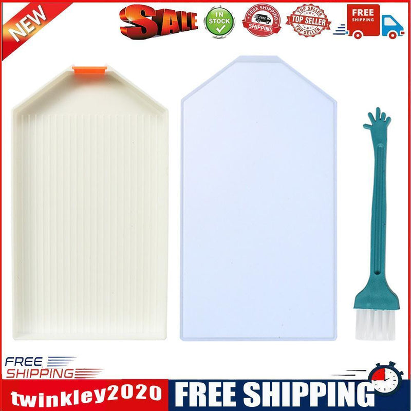 DIY Diamond Painting Point Drill Tray Storage with Cover Embroidery Tools