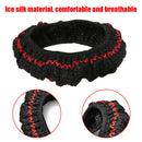 38cm Universal Ice Silk Car Steering Wheel Cover Case Breathable Black Red Newly