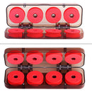 8pcs/set Plastic Winding Board Fishing Line Wire Shaft Bobbin Spools Tackle Box
