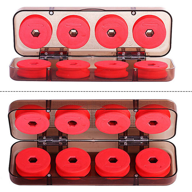 8pcs/set Plastic Winding Board Fishing Line Wire Shaft Bobbin Spools Tackle Box
