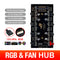 1 to 8 Multi Way Splitter RGB PWM Hub Controller Adapter (12V 4Pin+Shell) Newly