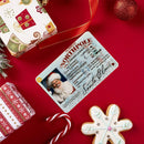 #A Plastic Santa Flight Cards Creative Xmas Gifts Cards Xmas Eve Tree Decoration