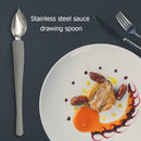 Western Baking Dessert Decor Stainless Steel Chef Pencil Sauce Painting Spoon