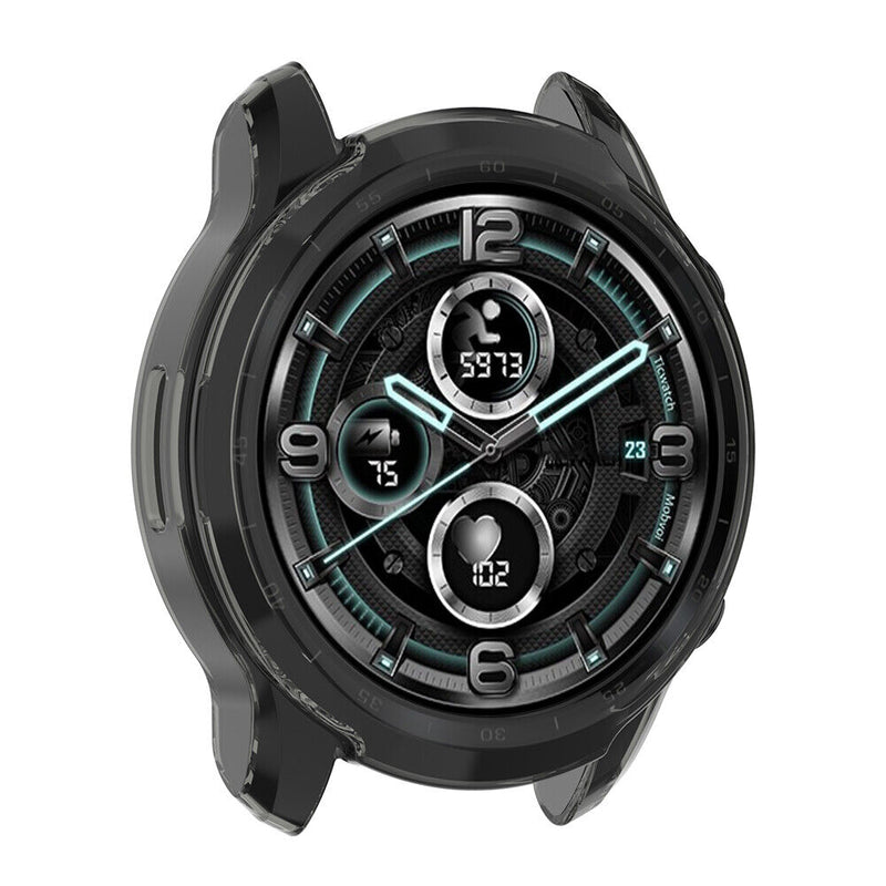 Soft TPU Case for TicWatch Pro 3 Pro 3 Lite Smartwatch Accessories (Black) Newly
