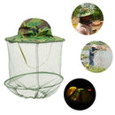 Beekeeping Cowboy Hat Mosquito Bee Insect Net Veil Face Protective Hat Head G9X0
