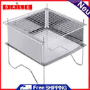 Outdoor Camping Stainless Firewood Stove Folding Bonfire Fire Pit Grill Stoves