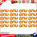20pcs Outdoor Camping Tent Parachute Cord Rope Buckle Fastener (Orange) Newly