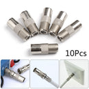 Antenna F-Type Satellite Coax Connector F Female To TV Male Aerial Male Adapter